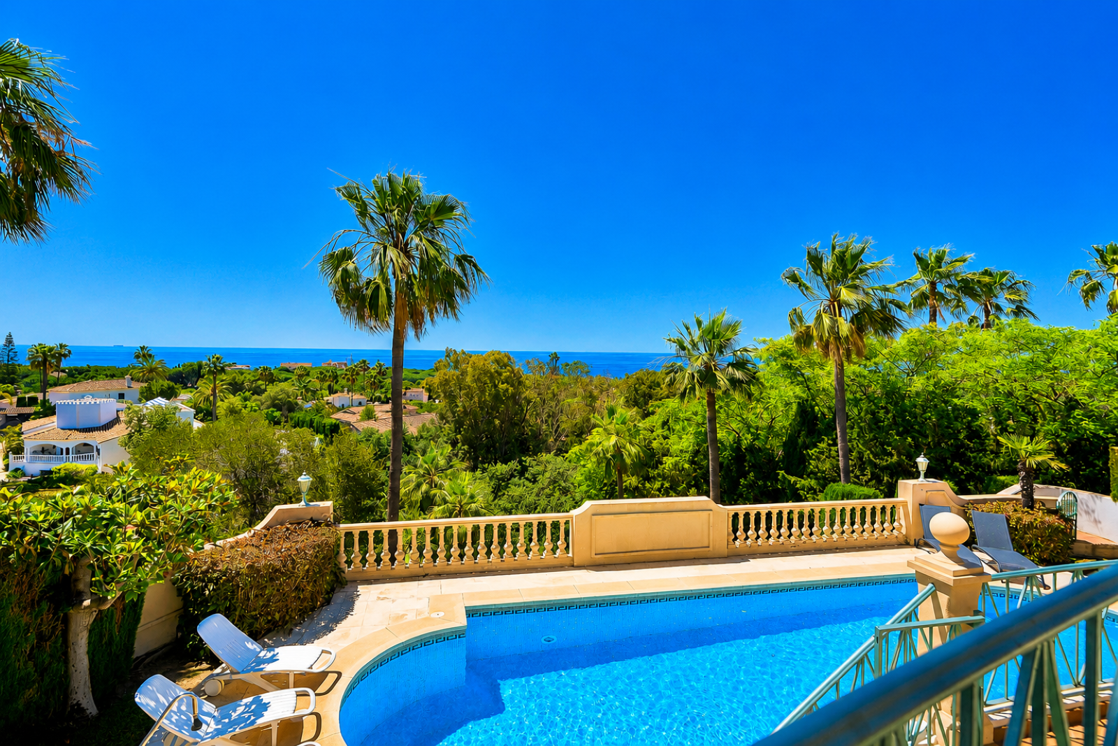 Villa con vistas al mar en Marbella